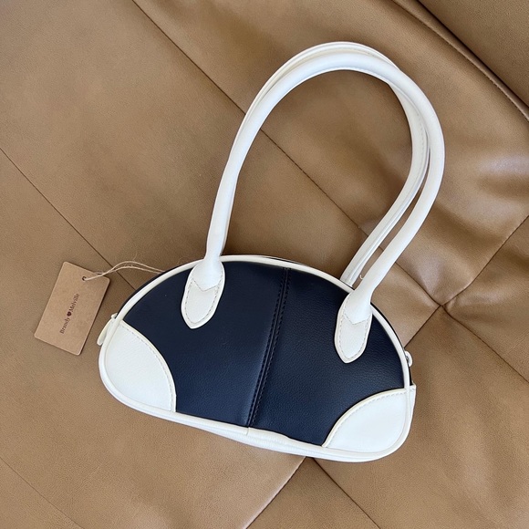 Brandy Melville Bags Brandy Melville Navy Mini Bowling Purse Poshmark